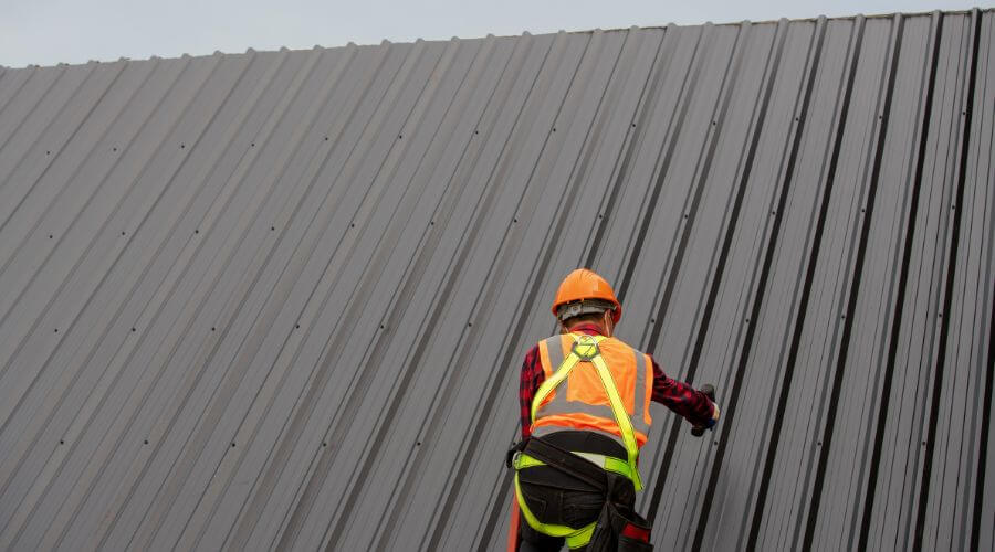 Professional metal roof installation in Huddy, KY